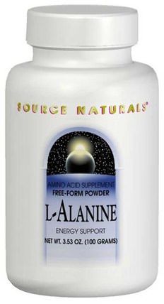 L-Alanine, 3.53 oz (100 g) by Source Naturals, 補充劑，氨基酸，丙氨酸 HK 香港