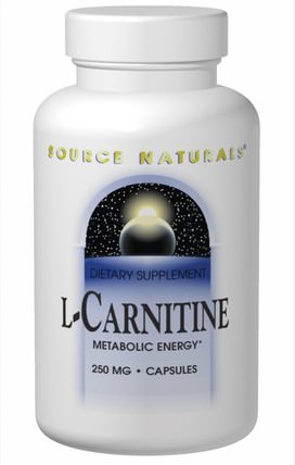 L-Carnitine, 250 mg, 120 Capsules by Source Naturals, 補充劑，氨基酸，左旋肉鹼 HK 香港