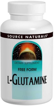 L-Glutamine, Free-Form Powder, 3.53 oz (100 g) by Source Naturals, 補充劑，氨基酸 HK 香港