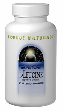 L-Leucine, 3.53 oz (100 g) by Source Naturals, 補充劑，氨基酸，亮氨酸 HK 香港