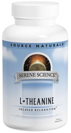 L-Theanine, 200 mg, 60 Capsules by Source Naturals, 補充劑，氨基酸，茶氨酸 HK 香港