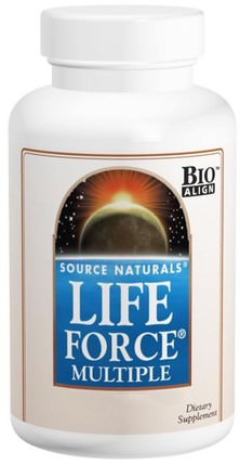 Life Force Multiple, 120 Capsules by Source Naturals, 維生素，多種維生素，生命力 HK 香港