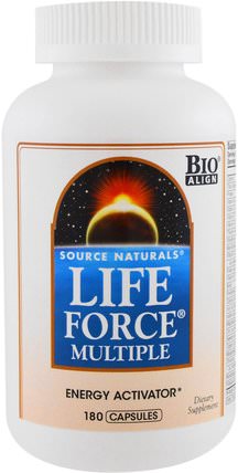Life Force Multiple, 180 Capsules by Source Naturals, 維生素，補品，礦物質 HK 香港