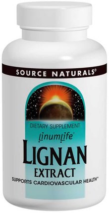 Lignan Extract, 63 mg, 60 Capsules by Source Naturals, 補充劑，木脂素提取物 HK 香港