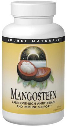 Mangosteen, 187.5 mg, 60 Tablets by Source Naturals, 補品，水果提取物，超級水果，山竹果汁提取物 HK 香港