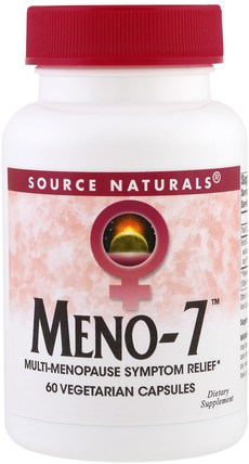 Meno-7, 60 Veggie Capsules by Source Naturals, 健康，女性 HK 香港