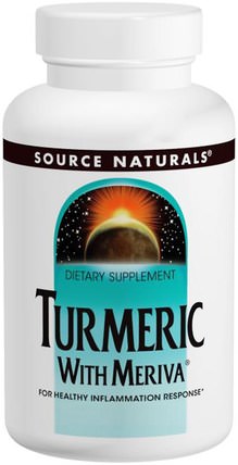 Meriva Turmeric Complex, 500 mg, 120 Tablets by Source Naturals, 補充劑，抗氧化劑，薑黃素，薑黃 HK 香港
