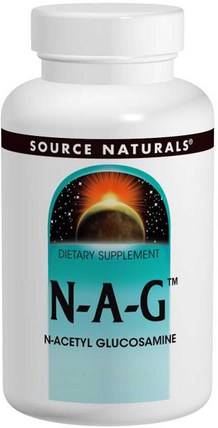 N-A-G, 500 mg, 120 Tablets by Source Naturals, 補充劑，氨基酸，氨基葡萄糖 HK 香港