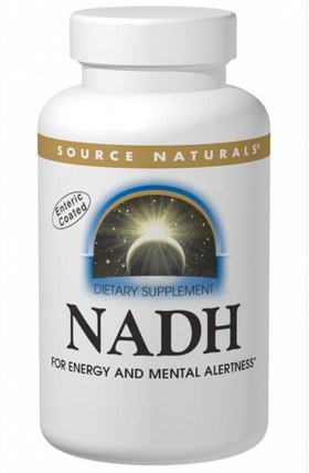 NADH, Peppermint Sublingual, 10 mg, 10 Tablets by Source Naturals, 補充劑，nadh HK 香港