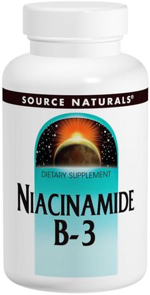 Niacinamide B-3, 100 mg, 250 Tablets by Source Naturals, 維生素，維生素b3，維生素b3 - 煙酰胺 HK 香港