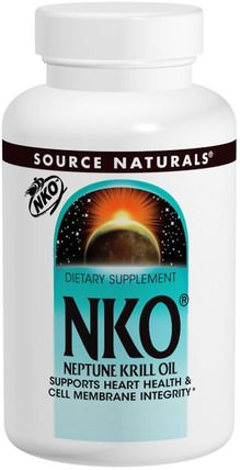 NKO, Neptune Krill Oil, 500 mg, 60 Softgels by Source Naturals, 補充劑，efa omega 3 6 9（epa dha），磷蝦油，磷蝦油海王星，健康，經前期 HK 香港