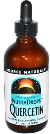 NutraDrops Quercetin, 4 fl oz (118.28 ml) by Source Naturals, 補充劑，槲皮素 HK 香港