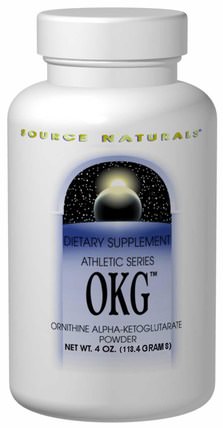 OKG (Ornithine Alpha-Ketoglutarate) Powder, 4 oz (113.4 g) by Source Naturals, 補充劑，akg（α酮戊二酸） HK 香港