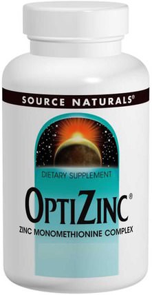 OptiZinc, 240 Tablets by Source Naturals, 補品，礦物質，鋅 HK 香港