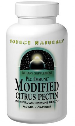 PectImmune, Modified Citrus Pectin, 750 mg, 120 Capsules by Source Naturals, 補充劑，纖維，柑橘果膠改性 HK 香港