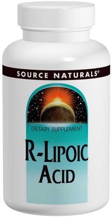 R-Lipoic Acid, 50 mg, 60 Tablets by Source Naturals, 補充劑，抗氧化劑，α硫辛酸，硫辛酸 HK 香港