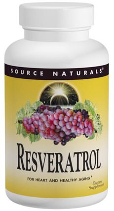 Resveratrol, 60 Tablets by Source Naturals, 補充劑，白藜蘆醇 HK 香港