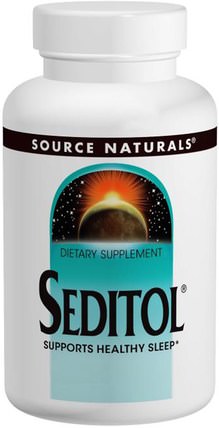 Seditol, 365 mg, 30 Capsules by Source Naturals, 補充，睡覺 HK 香港