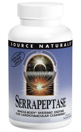 Serrapeptase, 120 Capsules by Source Naturals, 補充劑，酶，沙雷胃蛋白酶 HK 香港
