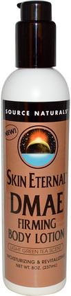 Skin Eternal, DMAE Firming Body Lotion, Light Green Tea Scent, 8 oz (237 ml) by Source Naturals, 健康，女性，α硫辛酸霜，皮膚 HK 香港