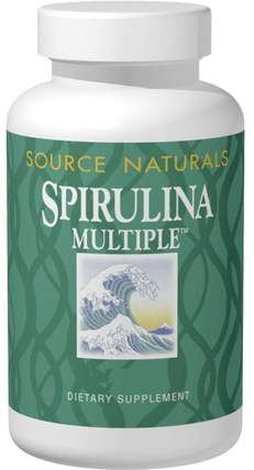 Spirulina Multiple, 100 Tablets by Source Naturals, 維生素，多種維生素 HK 香港