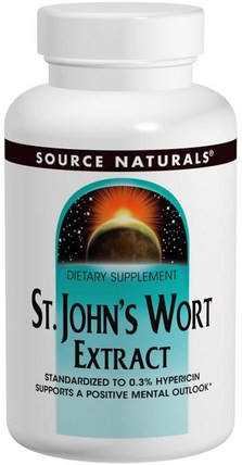 St. Johns Wort Extract, 300 mg, 240 Tablets by Source Naturals, 草藥，聖。約翰斯麥汁 HK 香港