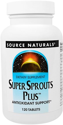 Super Sprouts Plus, 120 Tablets by Source Naturals, 補充劑，抗氧化劑 HK 香港