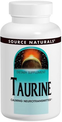Taurine 1000, 1.000 mg, 120 Capsules by Source Naturals, 補充劑，氨基酸，牛磺酸 HK 香港