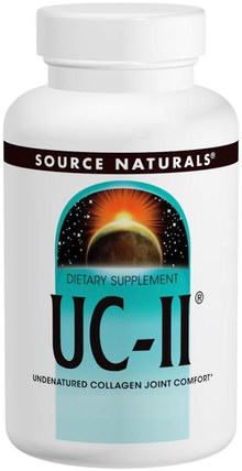 UC-II, 40 mg, 120 Capsules by Source Naturals, 健康，骨骼，骨質疏鬆症，II型膠原蛋白 HK 香港
