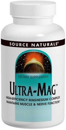 Ultra-Mag, 120 Tablets by Source Naturals, 補品，礦物質，鎂 HK 香港