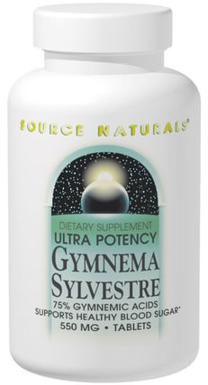 Ultra Potency Gymnema Sylvestre, 550 mg, 120 Tablets by Source Naturals, 草藥，健身房 HK 香港