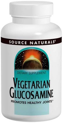 Vegetarian Glucosamine, 120 Tablets by Source Naturals, 補充劑，氨基葡萄糖 HK 香港