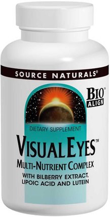 Visual Eyes, Multi-Nutrient Complex, 90 Tablets by Source Naturals, 健康，眼保健，視力保健，視力 HK 香港