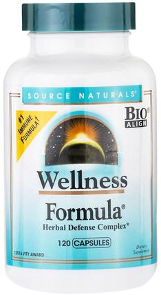 Wellness Formula, 120 Capsules by Source Naturals, 健康，感冒流感和病毒，保健配方產品 HK 香港