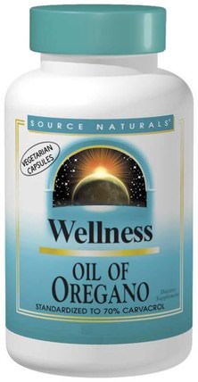 Wellness, Oil of Oregano, 60 Capsules by Source Naturals, 補充劑，牛至油，感冒和病毒，保健配方產品 HK 香港