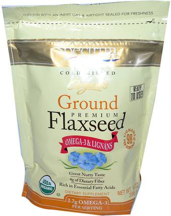 Organic Ground Premium Flaxseed, 14 oz (396 g) by Spectrum Essentials, 補充劑，亞麻籽 HK 香港