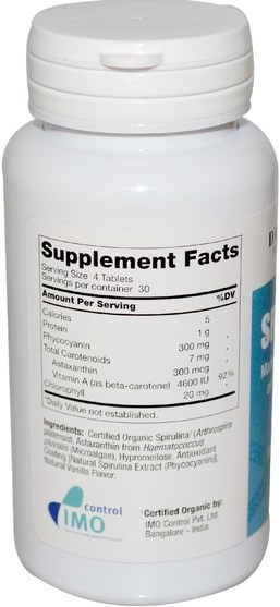 健康 - Dr. Mercola, Spiru-Blue, with Antioxidant Coating, 120 Tablets