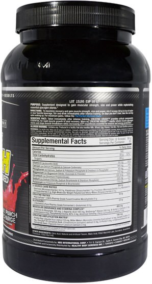 運動，肌酸 - ALLMAX Nutrition, Creatine Krush Loaded, 100% Pharma-Grade Creatine + L-Glutamine + Electrolyte Rehydration, Fruit Punch, 3.3 lbs (1500 g)