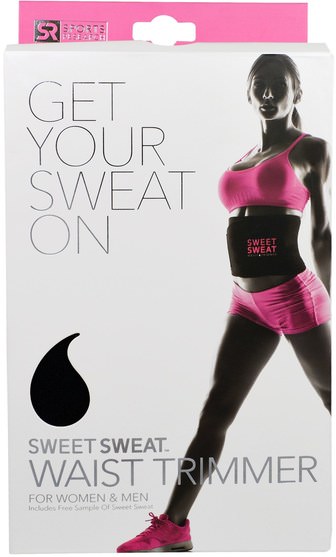 運動，家庭，鍛煉/健身裝備 - Sports Research, Sweet Sweat Waist Trimmer, Pink