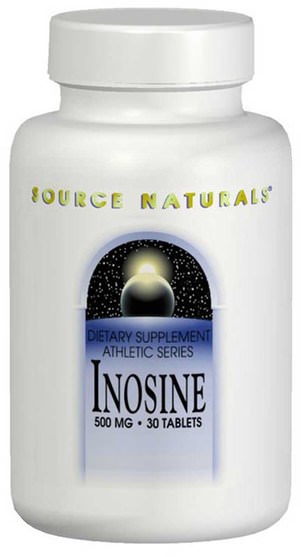 運動，肌苷 - Source Naturals, Inosine, 500 mg, 60 Tablets