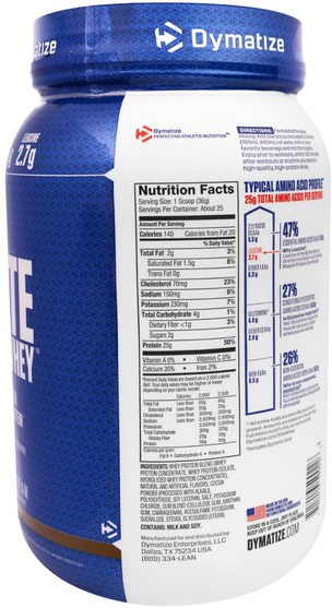 運動，肌肉 - Dymatize Nutrition, Elite 100% Whey Protein Powder, Cookies & Cream, 32 oz (907 g)