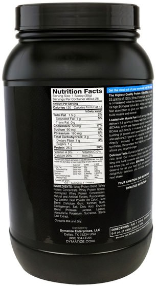 運動，肌肉 - Dymatize Nutrition, Elite 100% Whey Protein, Strawberry Blast, 32 oz (907 g)