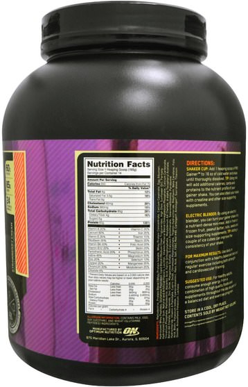 體育 - Optimum Nutrition, Pro Gainer, Strawberry Cream, 5.09 lbs (2.31 kg)