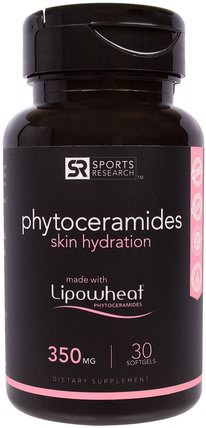 Phytoceramides Skin Hydration, 350 mg, 30 Softgels by Sports Research, 健康，女性，皮膚 HK 香港