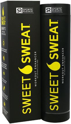 Sweet Sweat Stick, Workout Enhancer, 6.4 oz. (182g) by Sports Research, 運動，甜蜜的汗水 HK 香港