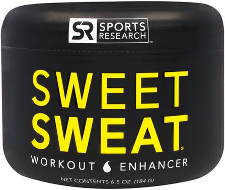 Sweet Sweat Workout Enhancer, 6.5 oz (184 g) by Sports Research, 運動，鍛煉，甜蜜的汗水 HK 香港