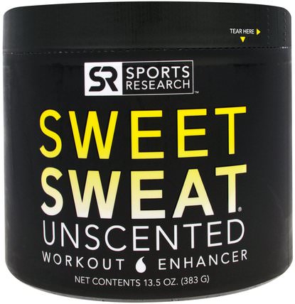 Sweet Sweat Workout Enhancer, Unscented, 13.5 oz (383 g) by Sports Research, 運動，鍛煉 HK 香港