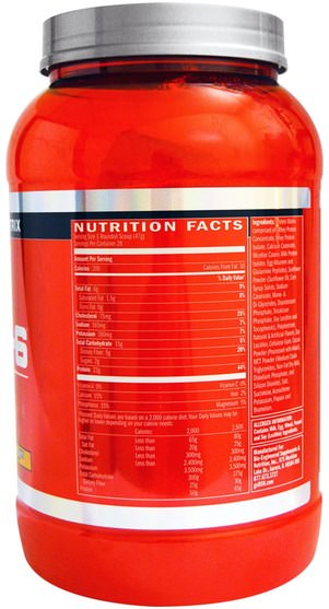 運動，運動，蛋白質 - BSN, Syntha-6, Protein Powder Drink Mix, Peanut Butter Cookie, 2.91 lbs (1.32 kg)