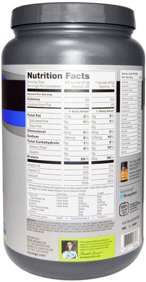 運動，運動，蛋白質 - Vega, Sport Performance Protein, Mocha Flavor, 28.6 oz (812 g)