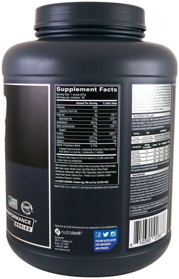 運動，補品，蛋白質 - Cellucor, Cor-Performance Gainer, Vanilla, 5.37 lbs (2436 g)